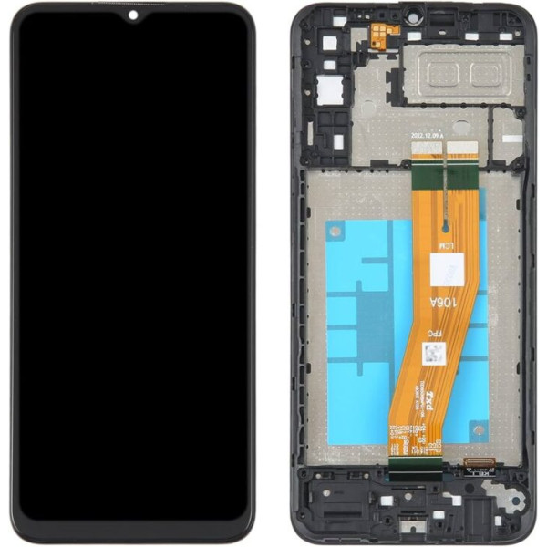 Ecran SAMSUNG GALAXY A04e A042F Noir complet sur châssis
