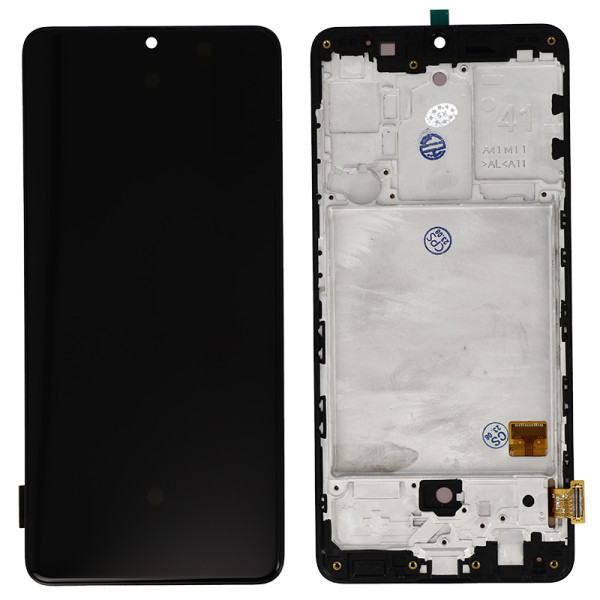 Ecran SAMSUNG GALAXY A41 OLED A415F Noir sur châssis