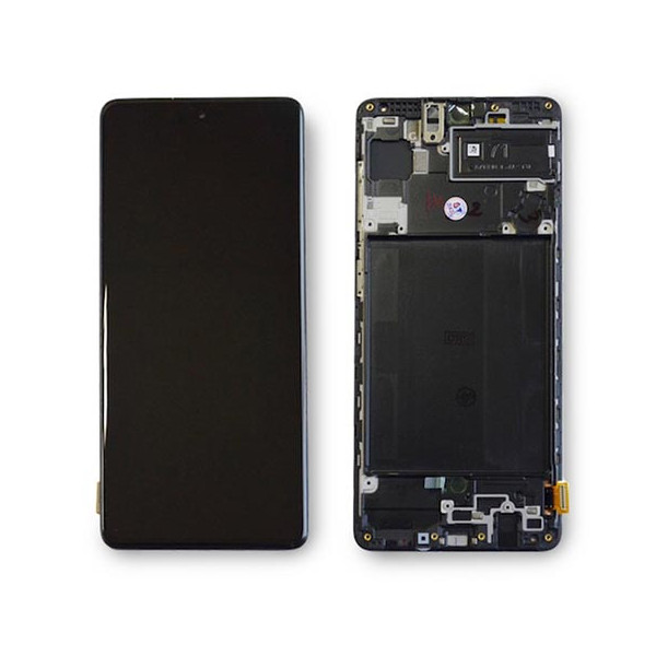 Ecran SAMSUNG GALAXY A71 sur châssis Noir